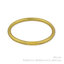 Pulsera de latón pan de oro