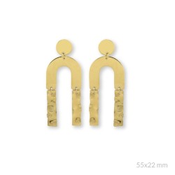 Pendiente de latón troquelado