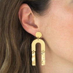 Pendiente de latón troquelado 2